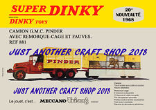 Dinky 881 Pinder Cirque Camion