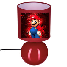 LAMPE DE CHEVET  ROUGE MARIO