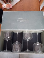 Lot 4 GRANDS VERRES CRISTAL J.G DURAND ARQUES  52 cl Chardonnay Bourgogne NEUFS