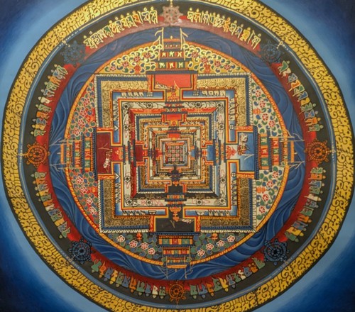Tibet peinture thangka - tibet.,