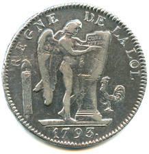 Convention écu argent de six