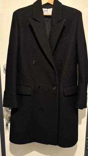Ami manteau noir avec code - manteau,