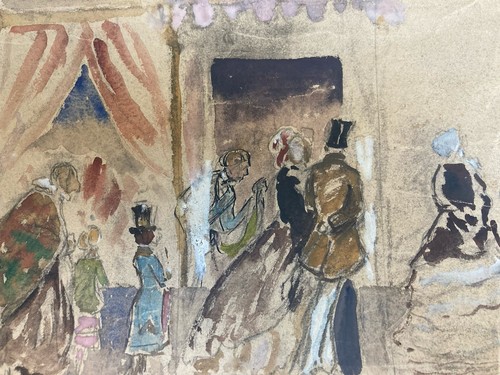 Peinture femme étude gouache - peinture,