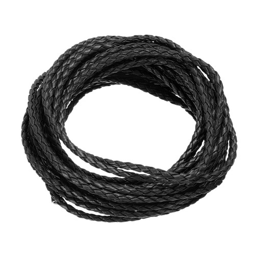 Corde cuir tressé ronde - corde,