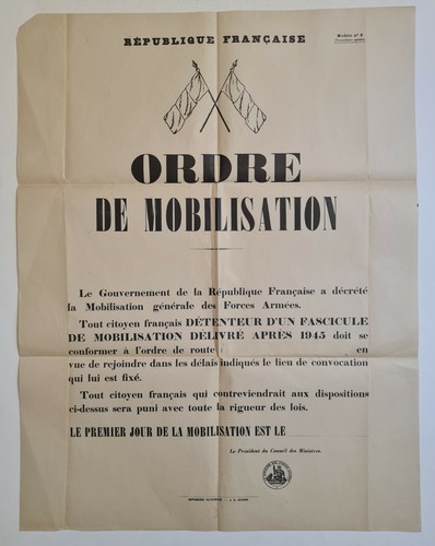 Ordre mobilisation 1945 - ordre, de