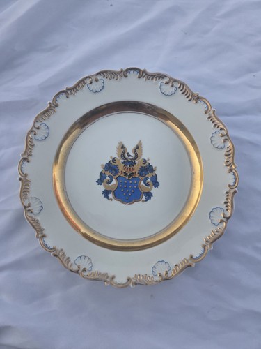 Kpm berlin plate raised gold - kpm,