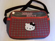 SANRIO sac à bandoulières HELLO KITTY gris et rouge NEUF