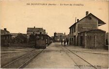 CPA AK BONNETABLE Gare du Tramway TRAM VAPEUR (977202)