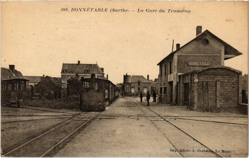Cpa bonnetable gare - ak, du