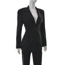 Veste de costume femme Sandro Paris SEDUCTION blazer bouton devant imprimé fl...