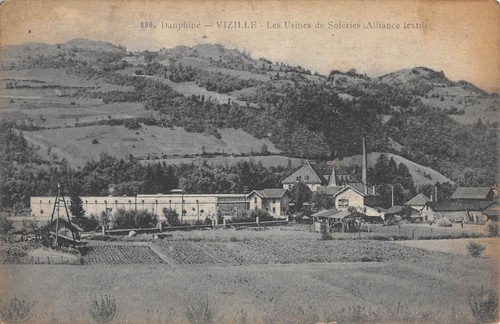 Cpa vizille les usines de - vizille,