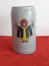 Chope à bière 1 litre / chope grès HB ou SALUT -