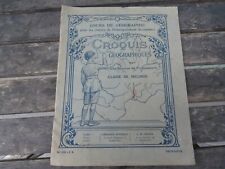 Ancien Manuel scolaire COURS GEOGRAPHIE CROQUIS GEOGRAPHIQUES classe seconde 