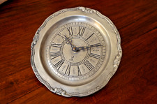 Horloge murale Jaz Electronic, Stainic, estampillée étain fin année 1975