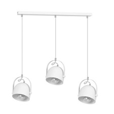 Suspension Blanche Réglable 3 Pendeurs E27 WINNIE Lampe Table À Manger Salon