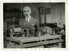 Edouard Belin, inventeur du bélinographe (téléphotographie). Cryptage. 1934.