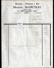 LA FERTE-SAINT-AUBIN (45) OUTILLAGE à BOIS & MACHINES "Marcel MARCHAL" en 1962