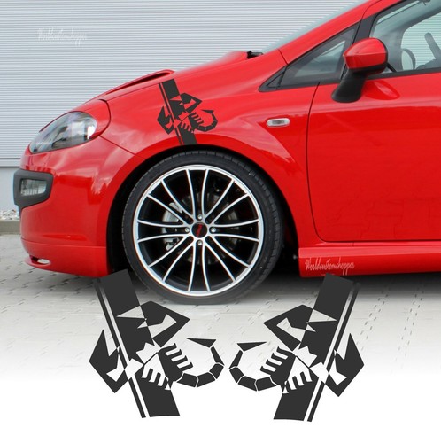 Adhésifs stickers fiat punto - stickers,
