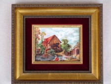 TABLEAU  MINIATURE PAYSAGE