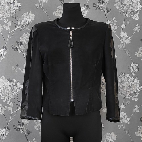 Veste courte vintage cuir - veste, en