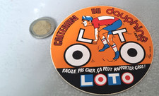 Autocollant/ sticker cyclisme Criterium du Dauphiné et le pub LOTO