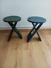 Paire de tabourets design pliants "Suzy" de Roger Tallon. années 70
