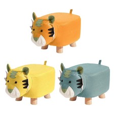 Tabouret ottoman en bois pour