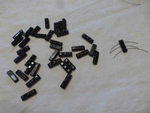 Lot ancienne perle navette - ancienne,