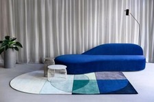 Tapis géométrique épais