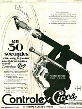 Publicité ancienne automobile Controlex Cicca 1929 issue de magazine