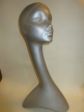 Tête / Buste de mannequin Vintage années 30/50 ; Réellement Ancienne, H 59 cm