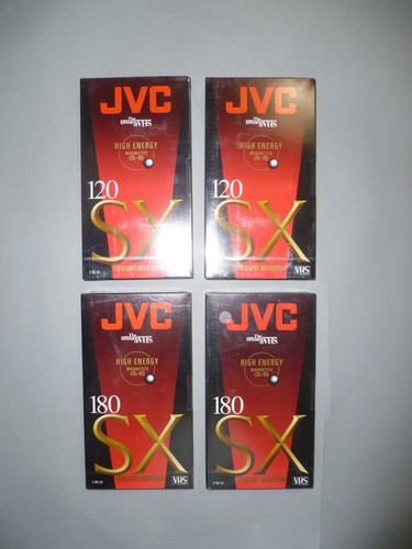 Lotto vhs vuote jvc - 4, 180