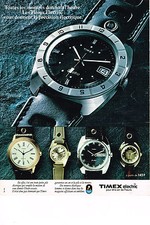 PUBLICITE  1976   TIMEX  montre ELECTRIC