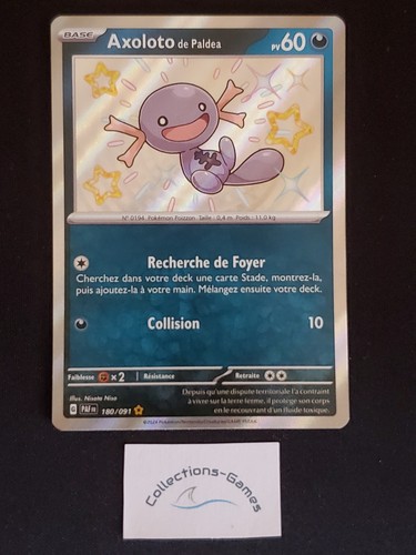 Carte pokémon axoloto - carte, 180/091