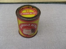 Ancienne boîte  LA POULE AU POT -  20 UNITÉS - hauteur : 7 cm -  vers 1960