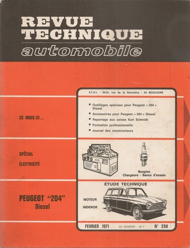 Revue technique automobile 298 - revue,