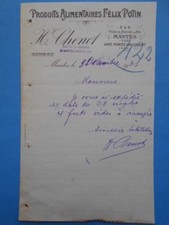Lettre ancienne : H. Chenot - Produits Félix Potin - Mantes - 1923