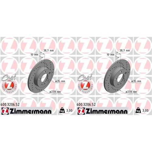 Zimmermann disques frein - disques, de