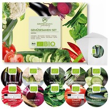 BIO Kit de graines potager avec 10 variétés de légumes - semis potager de cul...