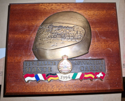 Plaque badge rallye monte - plaque,