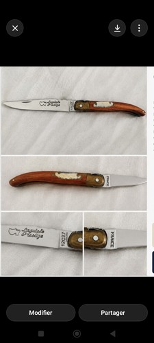 Ancien couteau pliant laguiole - couteau,