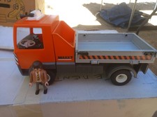Playmobil City Action 6861 Camion Chantier orange gris travaux véhicule voirie