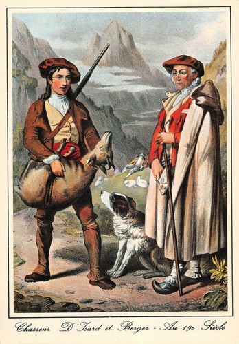 Cpm pyrenees chasseurs - cpm, d'izard