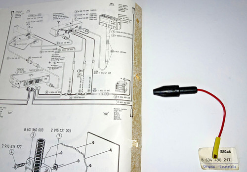 Plus cable with - , fuse