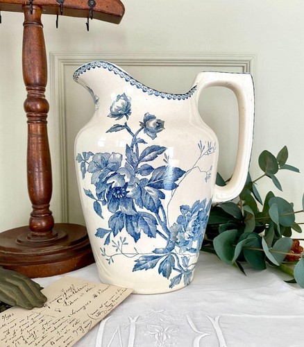 French longwy antique - longwy, blue