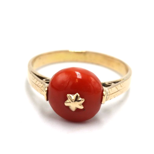 Bague corail - bague, en