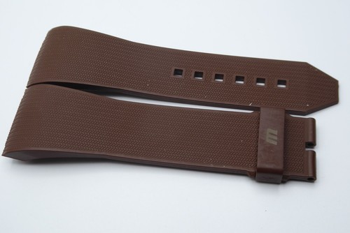 Bracelet caoutchouc marron - bracelet,