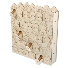  Calendrier de l'avent en bois avec tiroir, pour compte à rebours de noël,