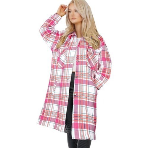 Veste longue femme rose - veste,