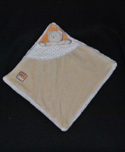 Peluche doudou ours plat
